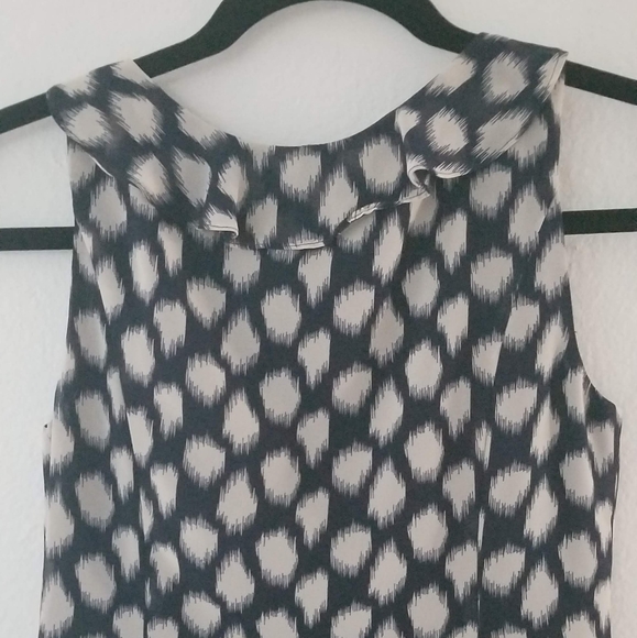 Adrianna Papell blue white ruffle sleveledress  2P - Picture 3 of 8